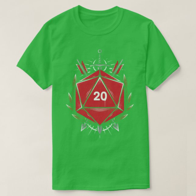 Camiseta Crest de dados (Diseño del anverso)