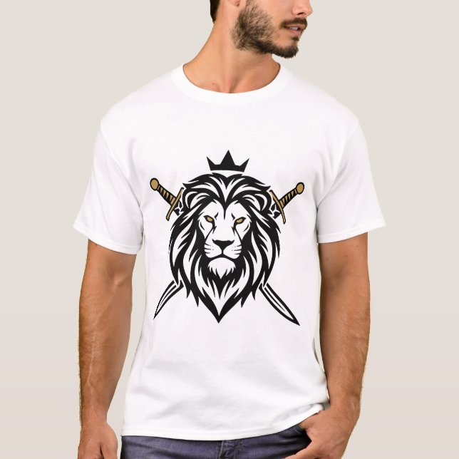 Camiseta Crest de León de Orgullo y Habilidad (Anverso)