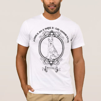 Camiseta Crest de Pastor Alemán Vintage Personalizado - Dar