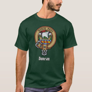 Camiseta Crest del Clan Duncan sobre tartán