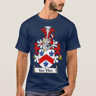 Camiseta Crest familiar Van Vliet Coat of Arms
