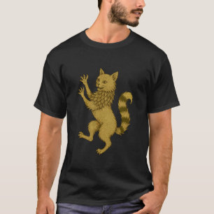 Camiseta Cresta de gato Renacimiento Arte de fantasía Herál