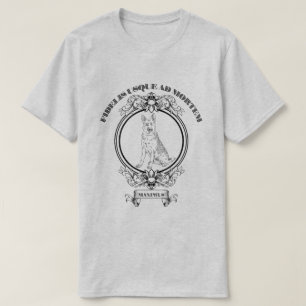 Camiseta Crestal Personalizado de Pastor Alemán Vintage - D
