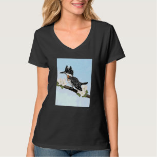 Camiseta Creste Kingfisher Bird Bird Bird Birdwatcher Biólo