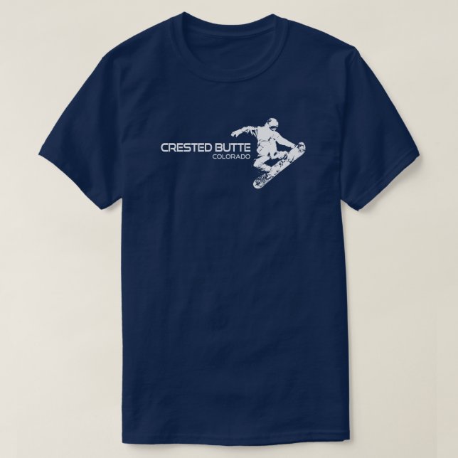 Camiseta Crested Butte Colorado Snowboard (Diseño del anverso)