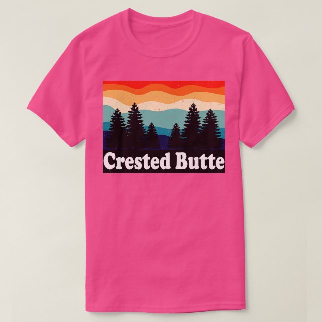 Camiseta Crested Butte Retro (Diseño del anverso)