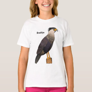 Camiseta Crested caracara bird cartoon illustration 