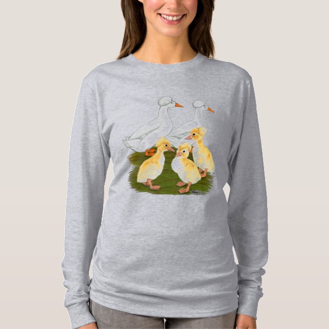 Camiseta Crested Duck Family (Anverso)