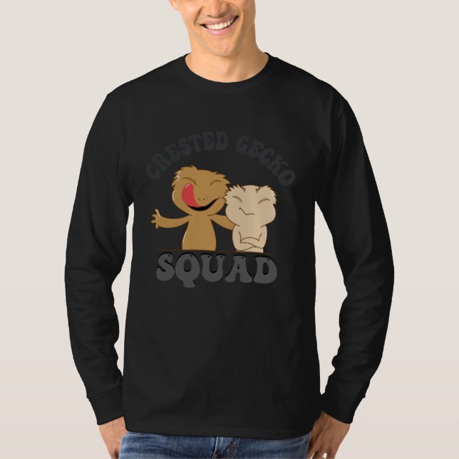 Camiseta Crested Gecko Squad Wildlife Nature Lizard (Anverso)