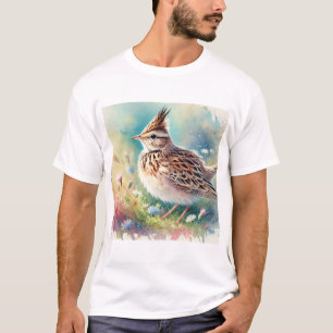 Camiseta Crested Lark Serenity 280824AREF107 - Watercolor