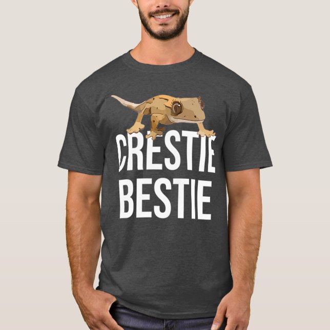Camiseta Crestie Bestie Crested Gecko Reptile Lizard Mascot (Anverso)