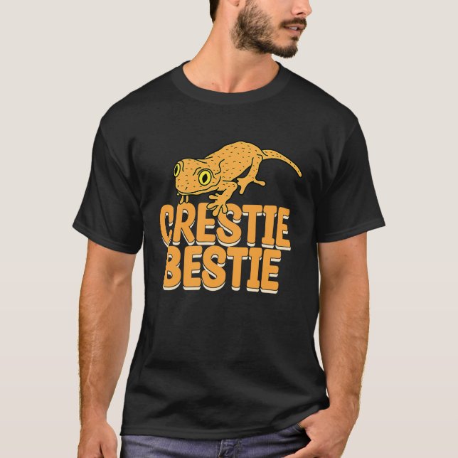 Camiseta Crestie Bestie Gecko Reptiles  Reptile Owner Graph (Anverso)