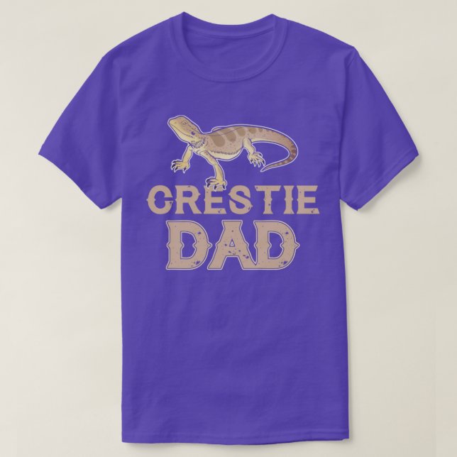 Camiseta Crestie Gecko Dad Mascota (Diseño del anverso)
