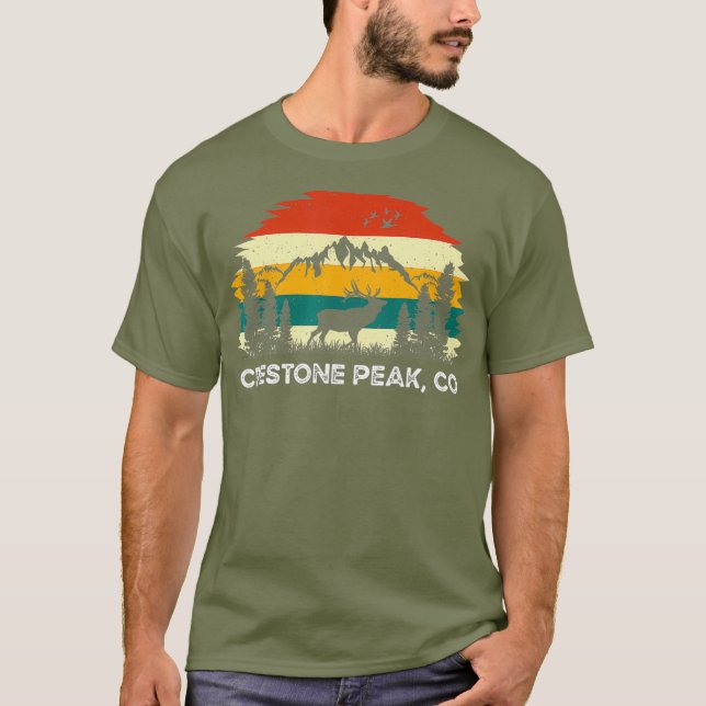 Camiseta Crestone Peak CO montaña naturaleza de senderismo  (Anverso)