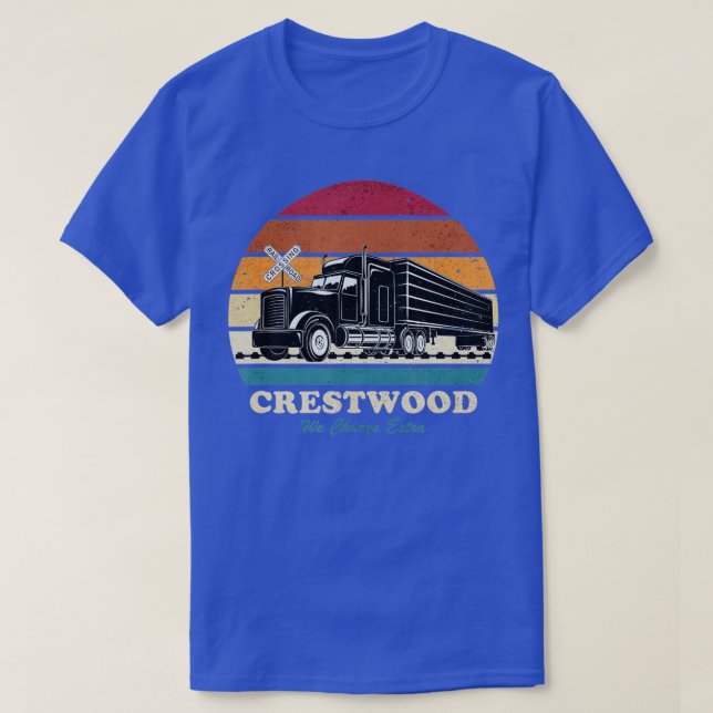 Camiseta Crestwood Kentucky KY Semi De Turismo Atrapado En  (Diseño del anverso)