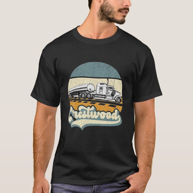 Camiseta Crestwood Kentucky KY Semi De Turismo Atrapado En  (Anverso)
