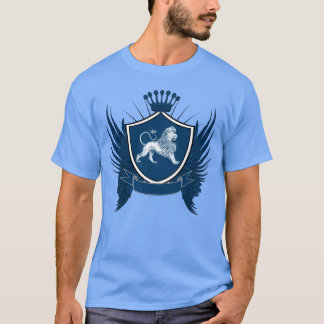 Camiseta Creta Real Azul Con León