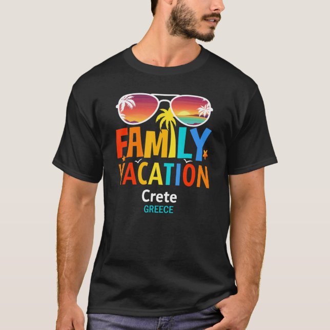Camiseta Creta vacaciones familiares en las islas más bella (Anverso)