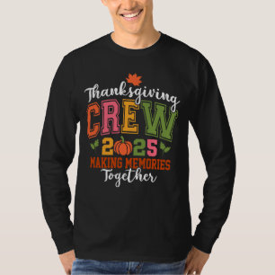 Camiseta Crew de Acción de Gracias 2025 Turquía y la fami