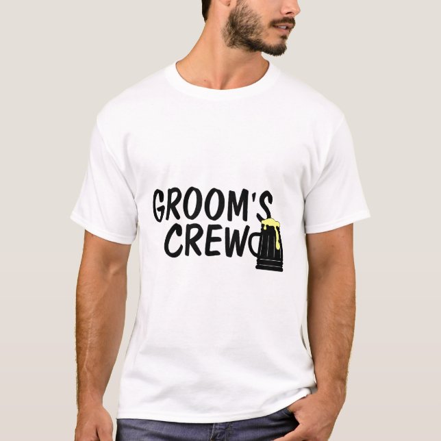 Camiseta Crew de Grooms (Cerveza) (Anverso)