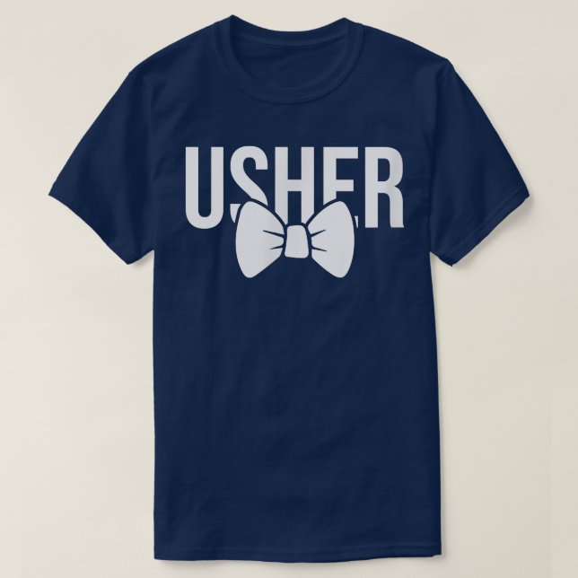 Camiseta Crew de Grooms Usher Bachelor1055 (Diseño del anverso)