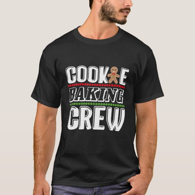 Camiseta Crew de horneado de galletas, tradición familiar d (Anverso)
