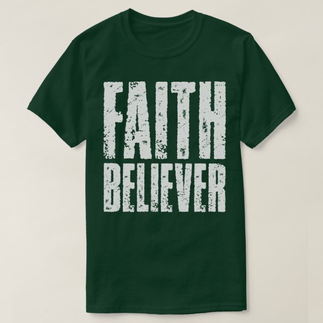 Camiseta Creyente de fe (Diseño del anverso)
