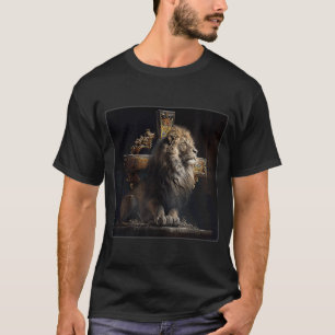Camiseta Creyente de fe cristiana en el Ilustracion de león