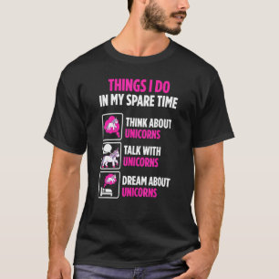 Camiseta Creyente de Unicornios Tiempo Libre Hablar con Uni