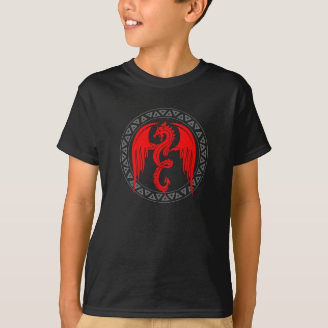 Camiseta Creyente del dragón rojo (Anverso)