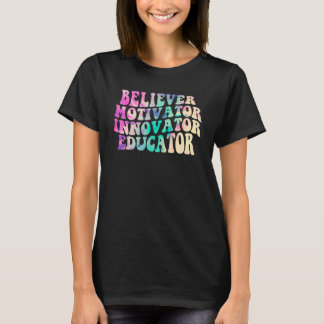 Camiseta Creyente Motivador Innovador Educador Tie Dye Té