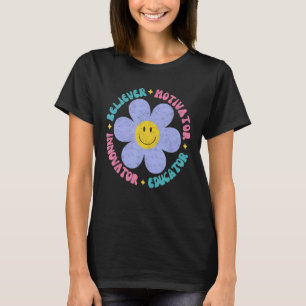 Camiseta Creyente Motivator Innovator Educator Retro Teache