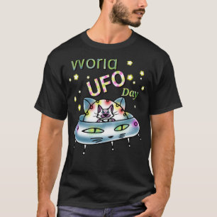 Camiseta Creyentes del Día Mundial De La Ufo Extranjeros Cr