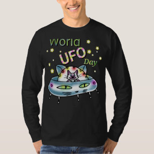 Camiseta Creyentes del Día Mundial De La Ufo Extranjeros Cr