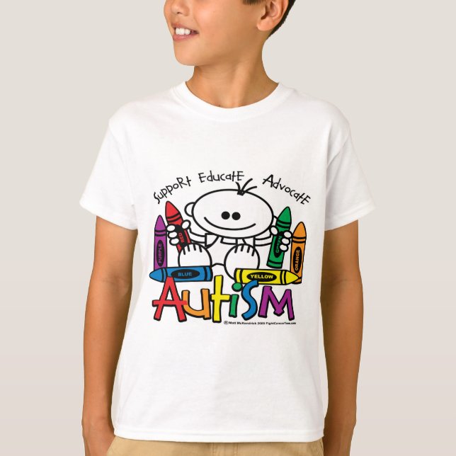 Camiseta Creyones del autismo (Anverso)