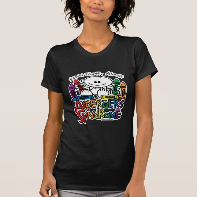 Camiseta Creyones del síndrome de Asperger (Anverso)