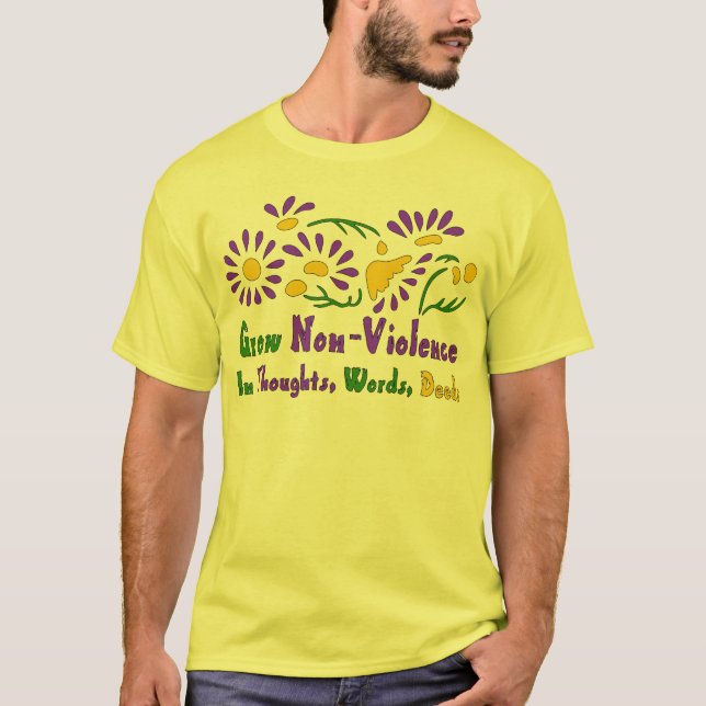 Camiseta Crezca la No-Violencia (Anverso)
