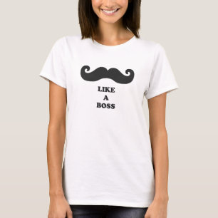Camiseta Crezca y bigote como un jefe