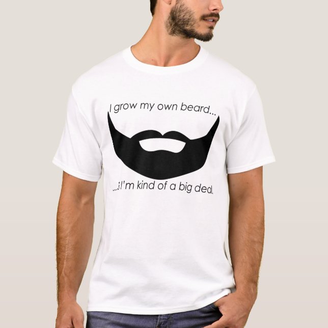 Camiseta Crezco mi propia barba (Anverso)