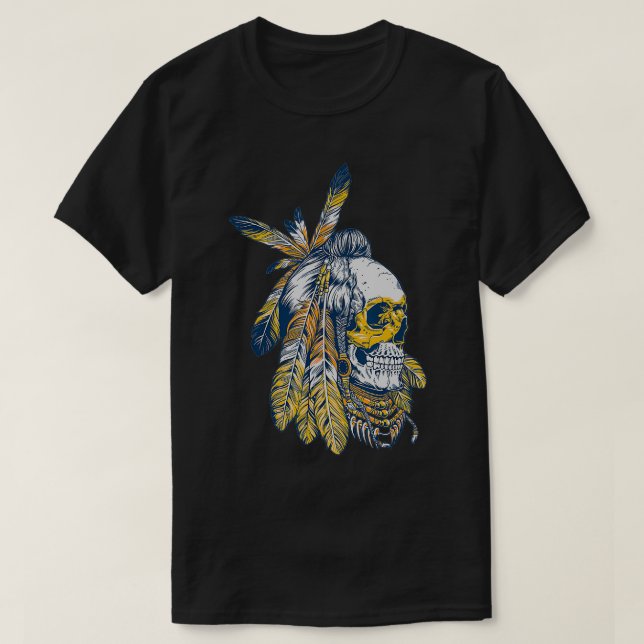Camiseta Cría de motocicleta estadounidense nativa de águil (Diseño del anverso)