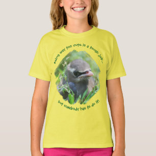 Camiseta Cría de pájaro demasiado linda