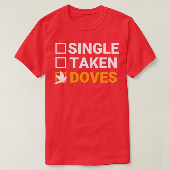 Camiseta Cría de paloma de paloma de paloma de ave (Diseño del anverso)