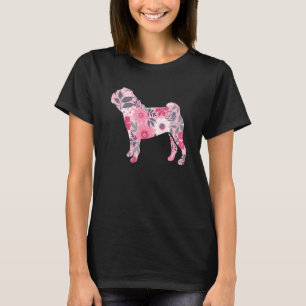 Camiseta Cría de Perro de Flor Flor Floral de Flor P
