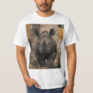 Camiseta Cría de rinoceronte negro