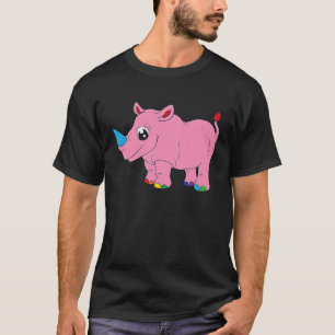 Camiseta Cría de unicornio rinoceronte contra la caza furti