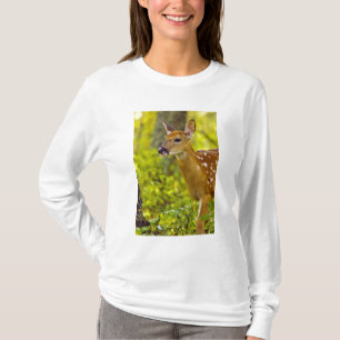 Camiseta Cria de venado de cola blanca en Whitefish, Montan