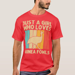 Camiseta Cría Graciosa De Guinea Para Chicas Chicken De Ave