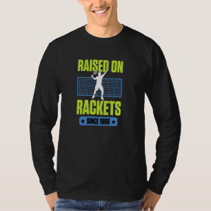 Camiseta Criada Con Racas Desde El Jugador De Tenis Birthda
