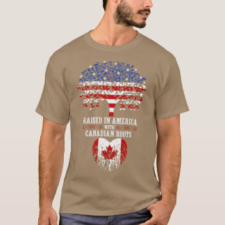 Camiseta Criada en Estados Unidos con raíces canadienses