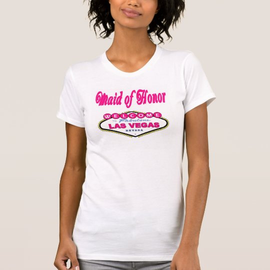 Camiseta Criada rosada de Las Vegas del chicle de la